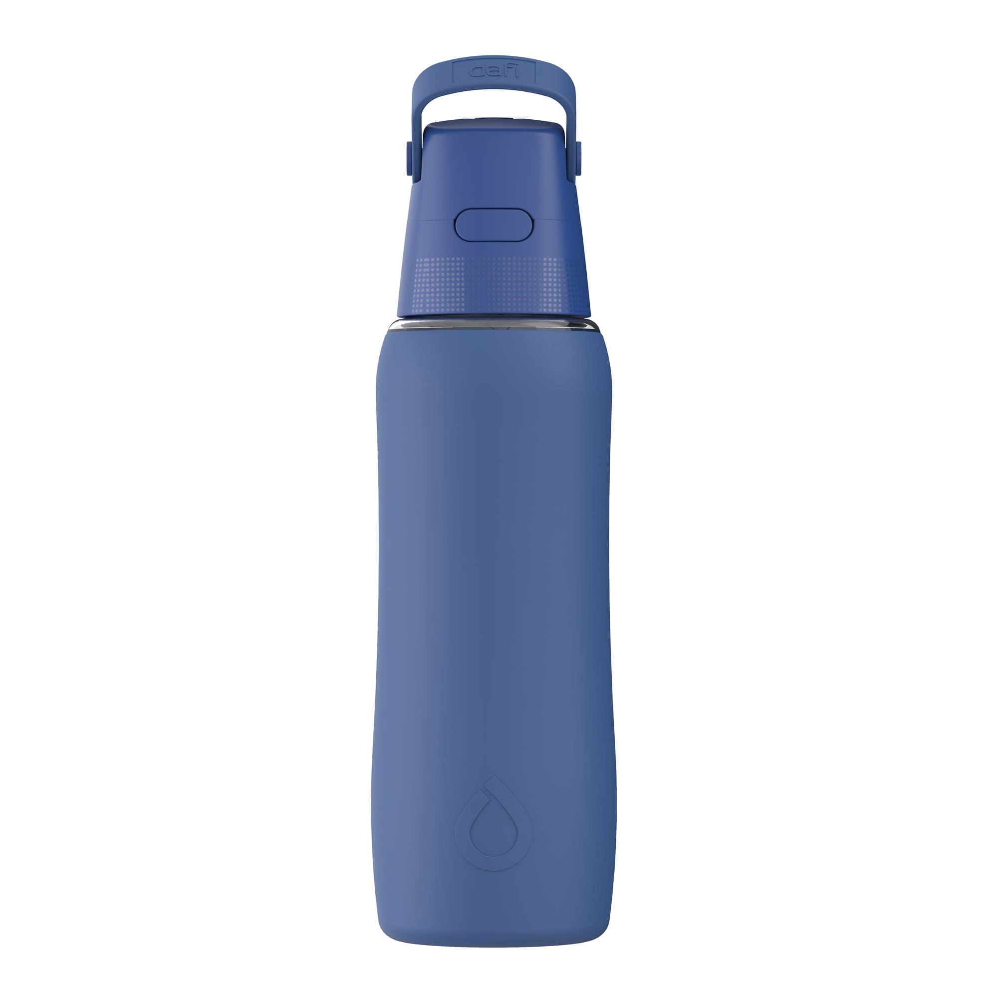 Szklana Butelka Filtrująca Dafi GLASS SiliconeFit 0,6 Navy Cobalt z Filtrem
