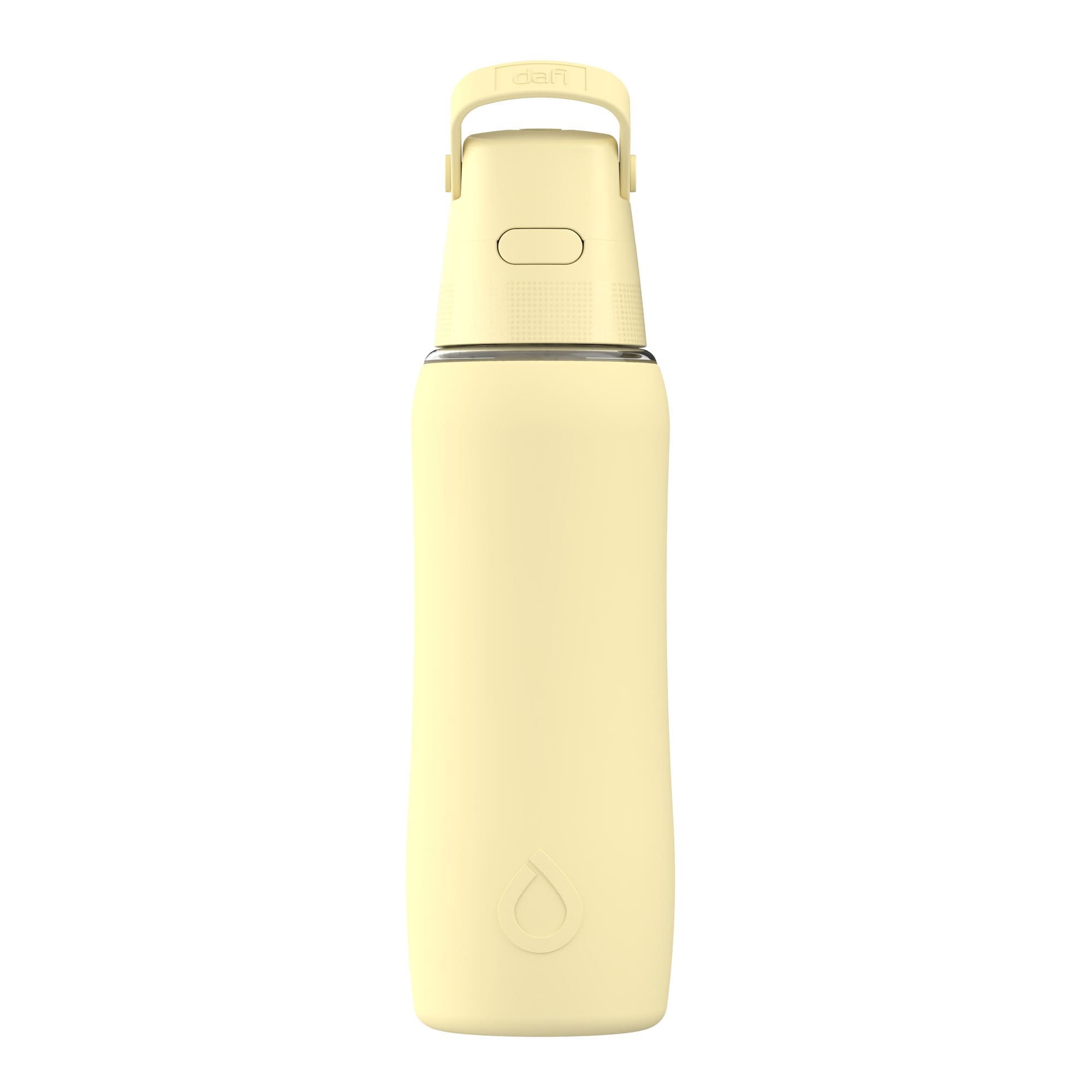 Szklana Butelka Filtrująca Dafi GLASS SiliconeFit 0,6 Yellow Butter z Filtrem