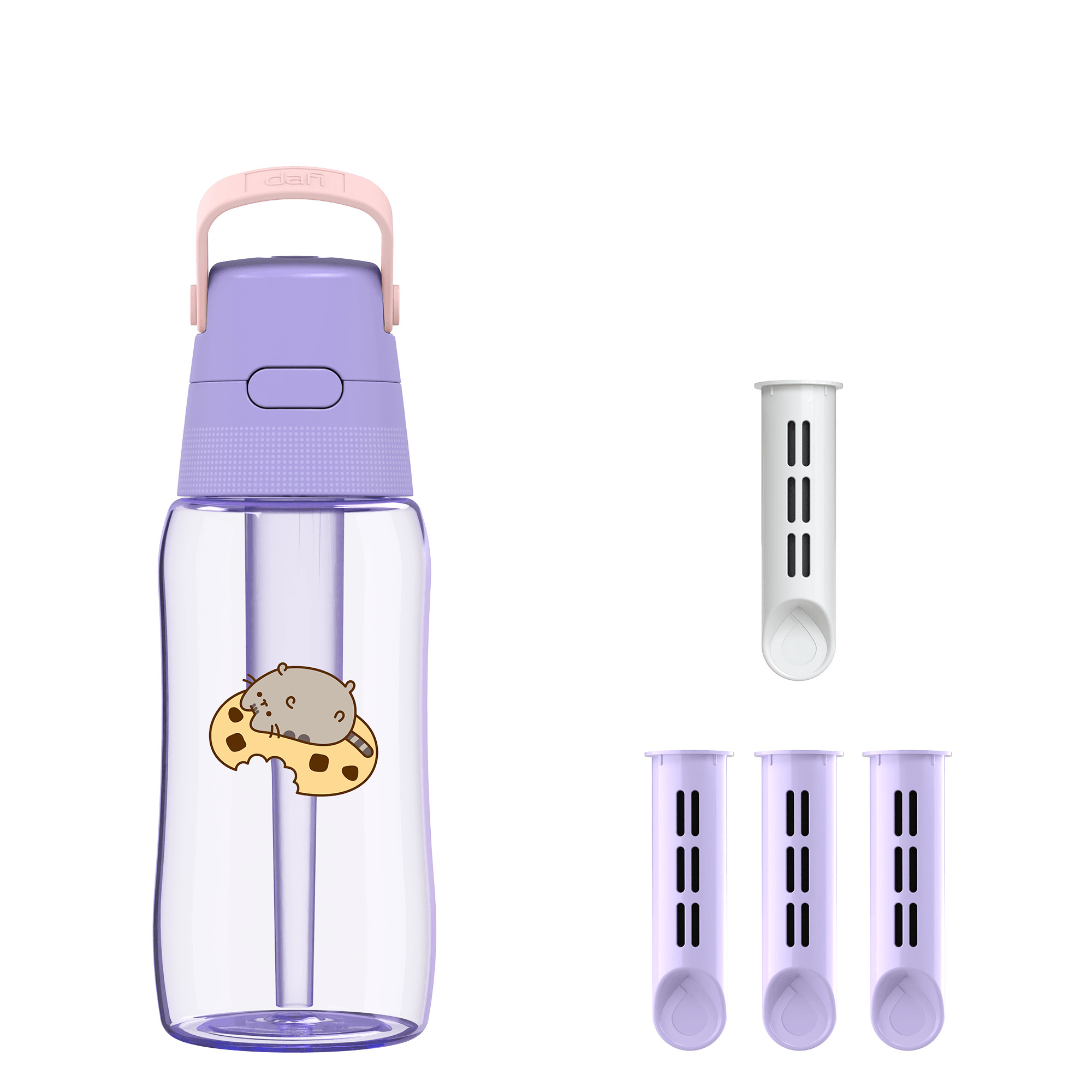 Butelka Filtrująca Dafi x PUSHEEN SOLID 0,5 z Filtrem
