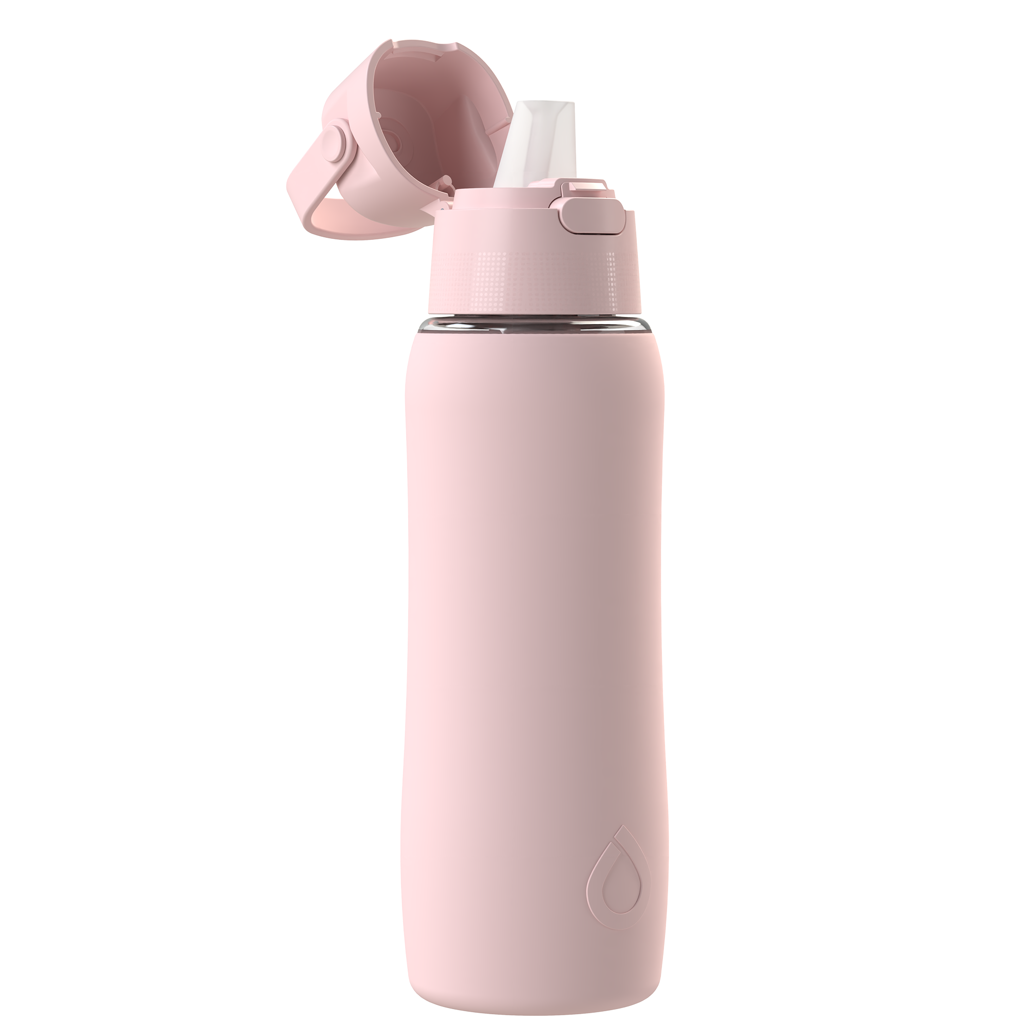 Butelka filtrująca Dafi SOLID SiliconeFit 0,7 l Baby Pink