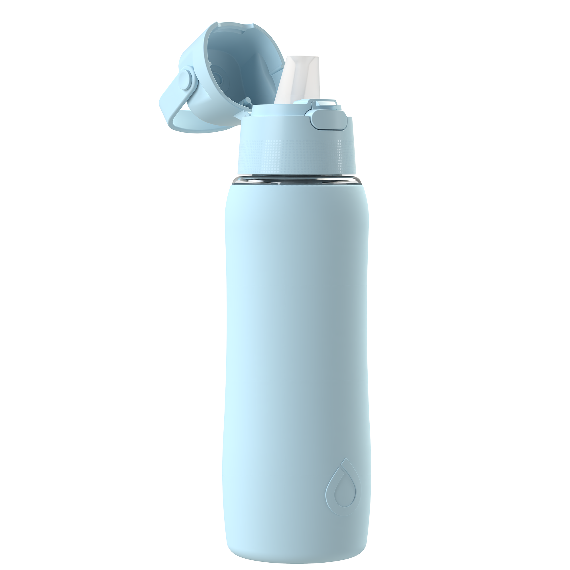 Butelka filtrująca Dafi SOLID SiliconeFit 0,7 l Dove blue