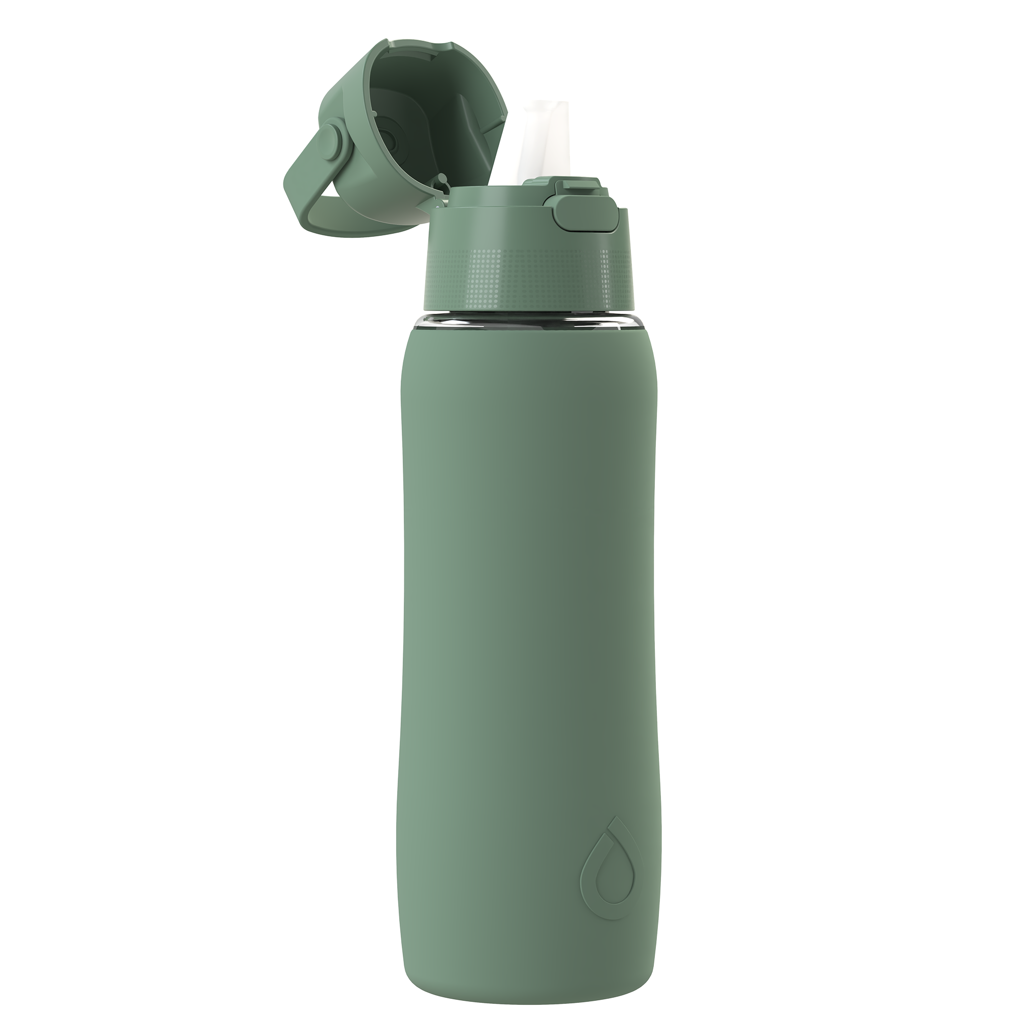 Butelka filtrująca Dafi SOLID SiliconeFit 700 ml Szałwiowa z filtrem