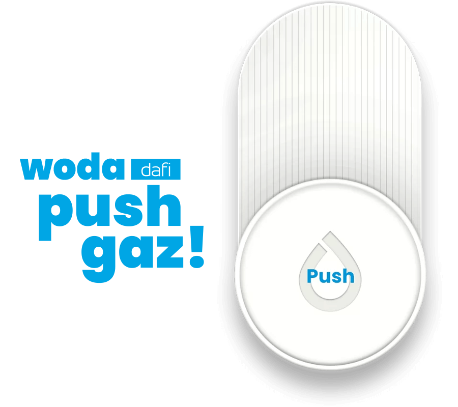 Saturator PushAir Biały